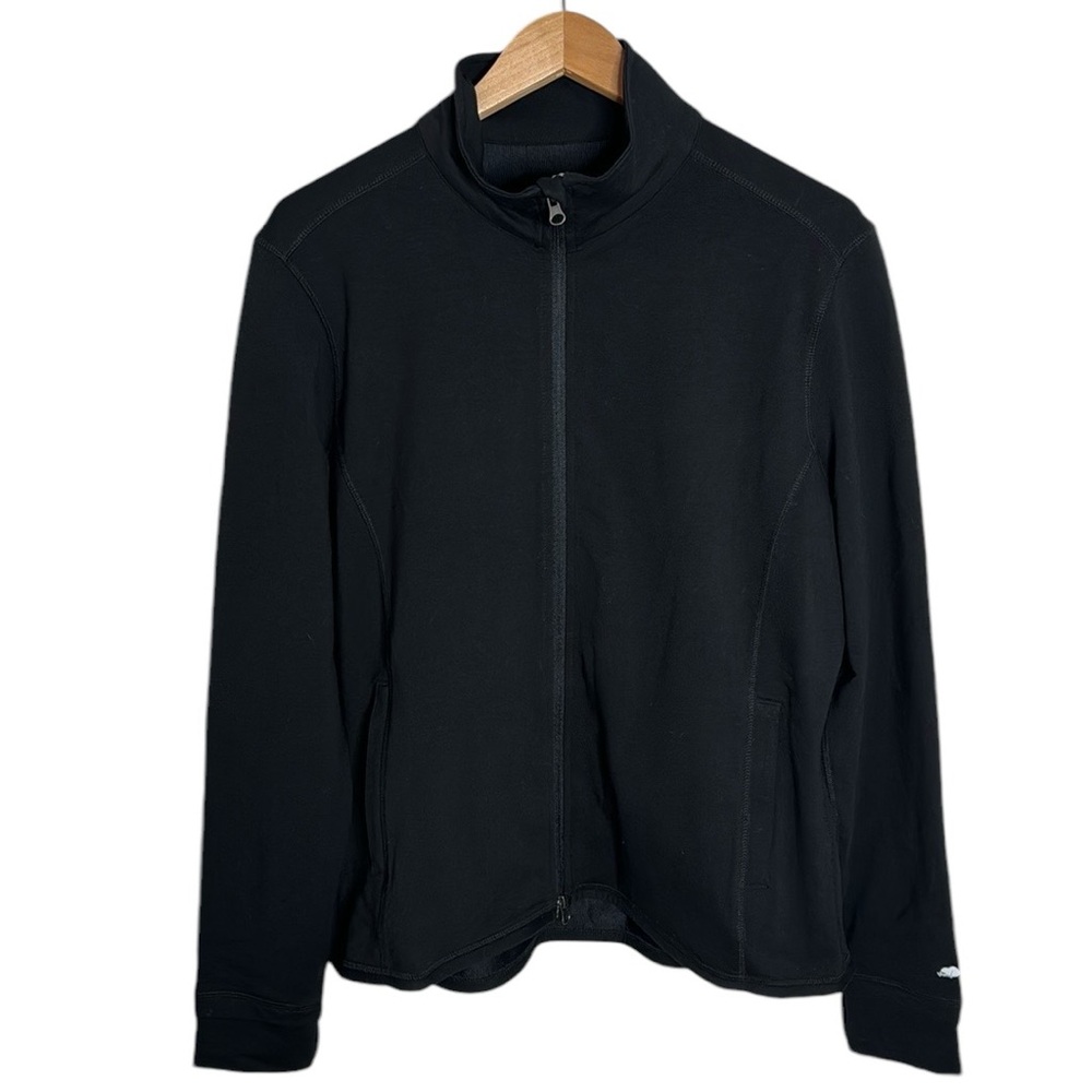 Roots73 black soft shell bomber jacket size 2XL custom branded